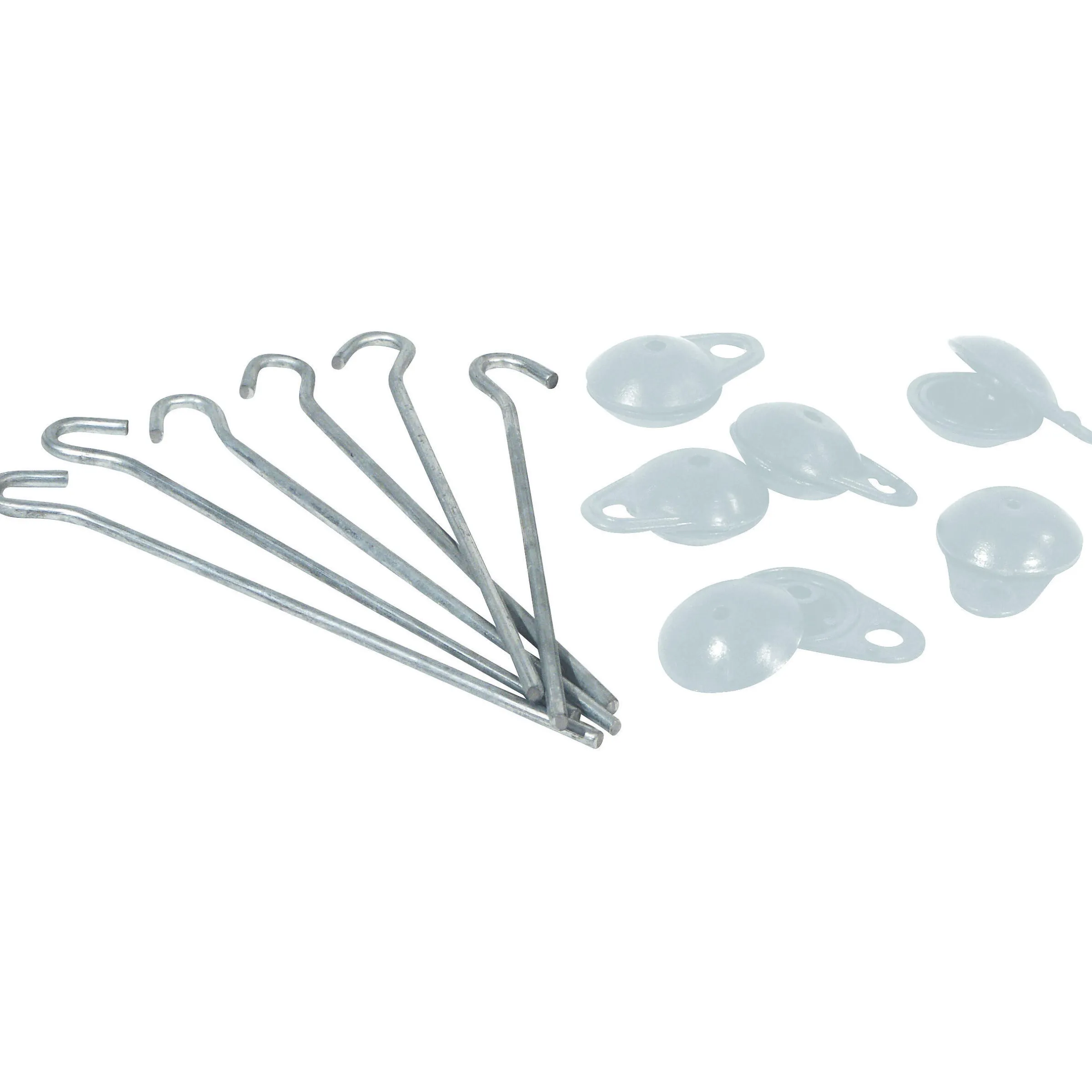 Oeillets + piquets de fixation au sol