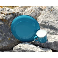 Pack 4 assiettes en acier émaillé