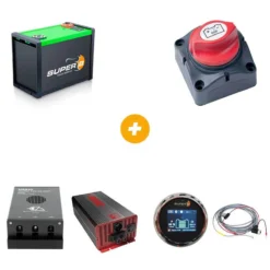Pack Batterie - Coupe batterie - Booster de charge - Convertisseur - Afficheur