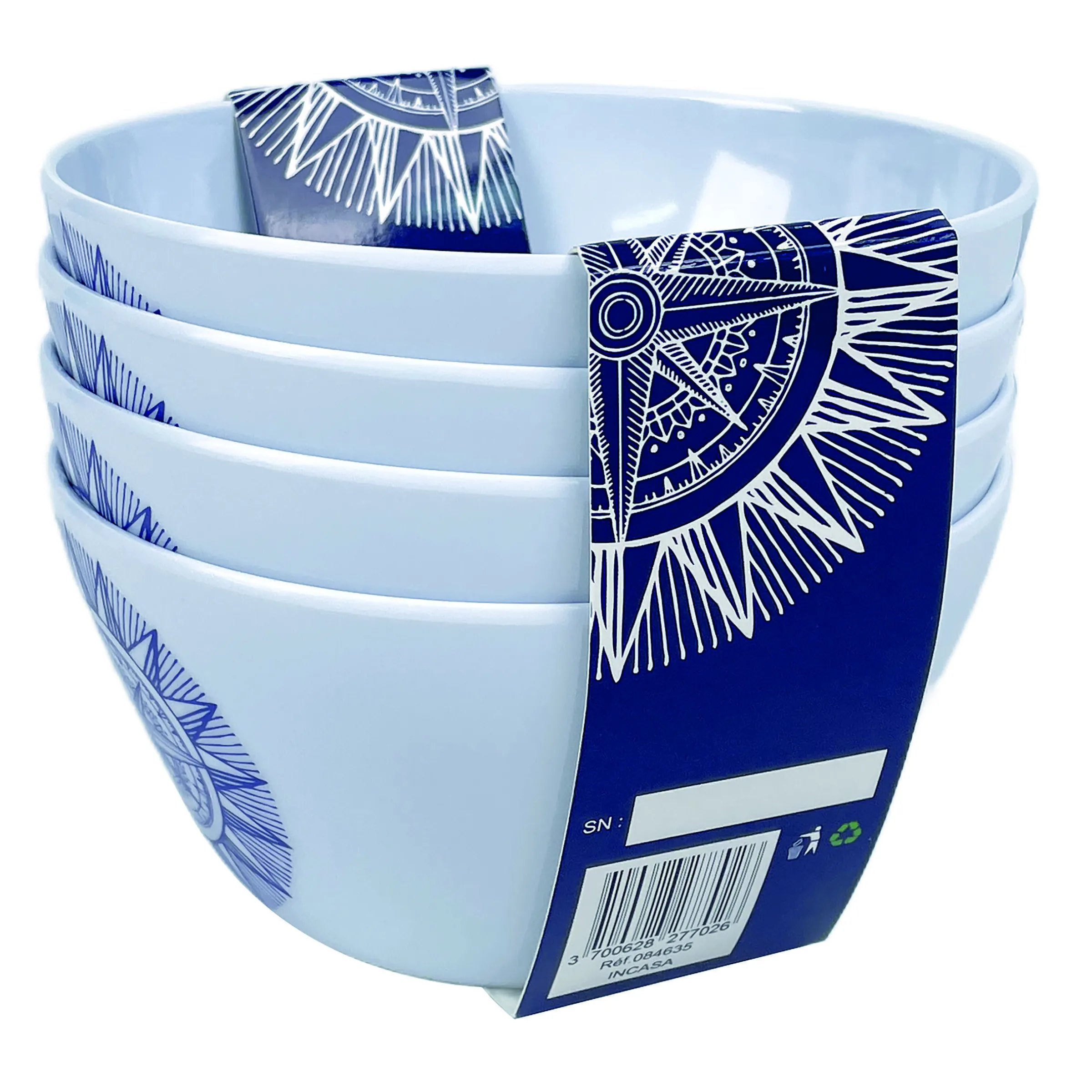 Pack 4 bols mélamine Cardinal