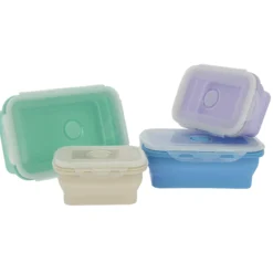Pack 4 boîtes alimentaires rétractables