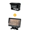 Pack Caméra de recul filaire simple optique à volet motorisé + Ecran pour caméra de recul, 2 entrées