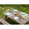 Pack de vaisselle en mélamineHalo Aqua en mélamine 12 Pièces