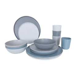 Pack de vaisselle en mélamine Molvadite - 16 Pièces