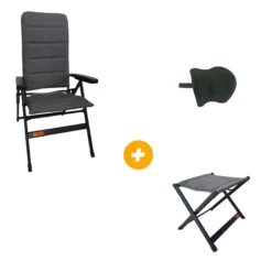 Pack Fauteuil + Repose tête et jambes