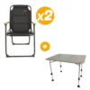 Pack 2 Fauteuils belize + Table