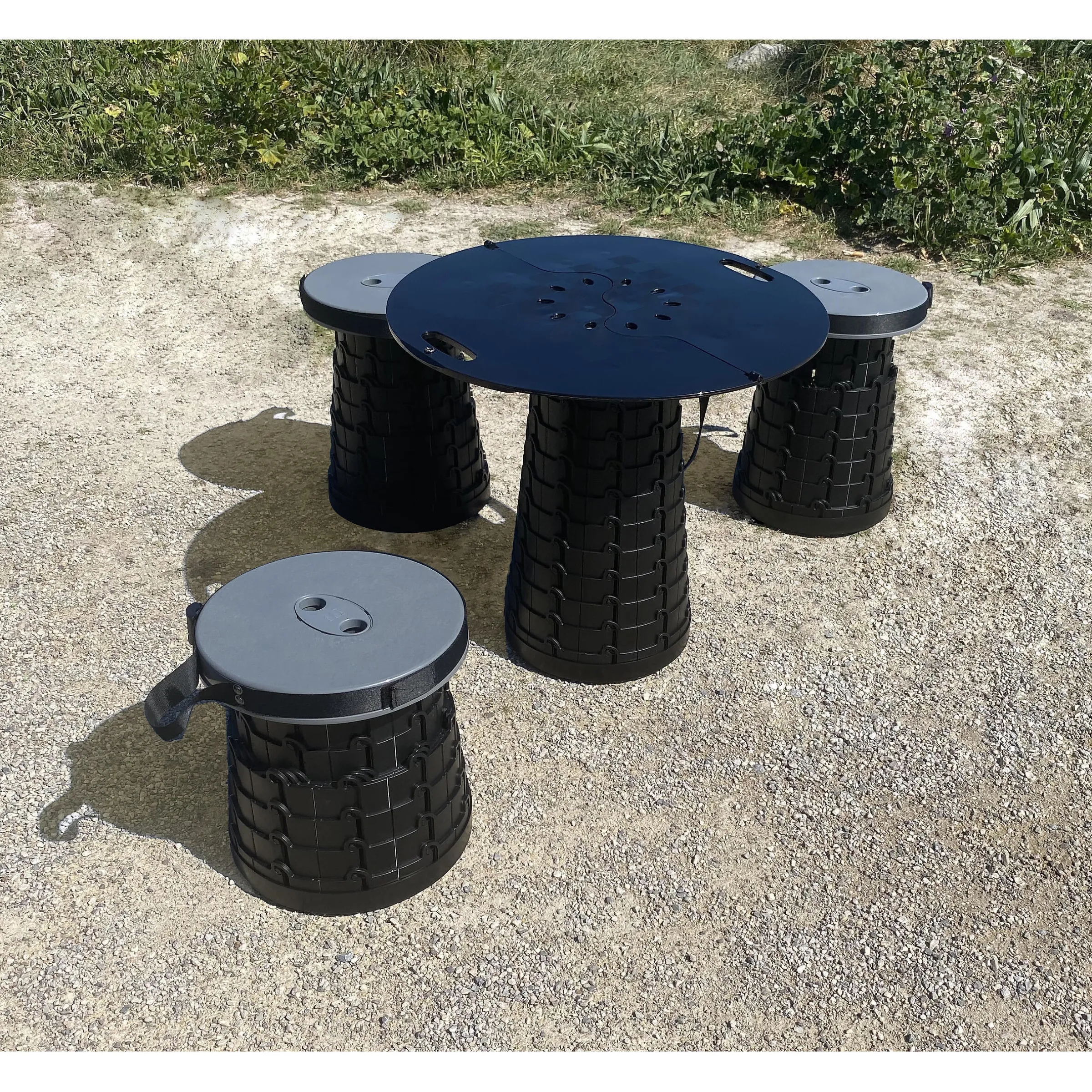 Pack Mini Max : 4 tabourets + 1 plateau