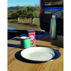 Pack 2 mugs en acier émaillé