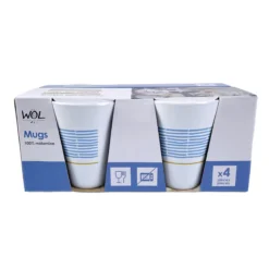 Pack 4 mugs mélamine Olympia