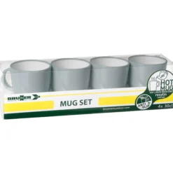 Pack 4 mugsPearl / Deep sea
