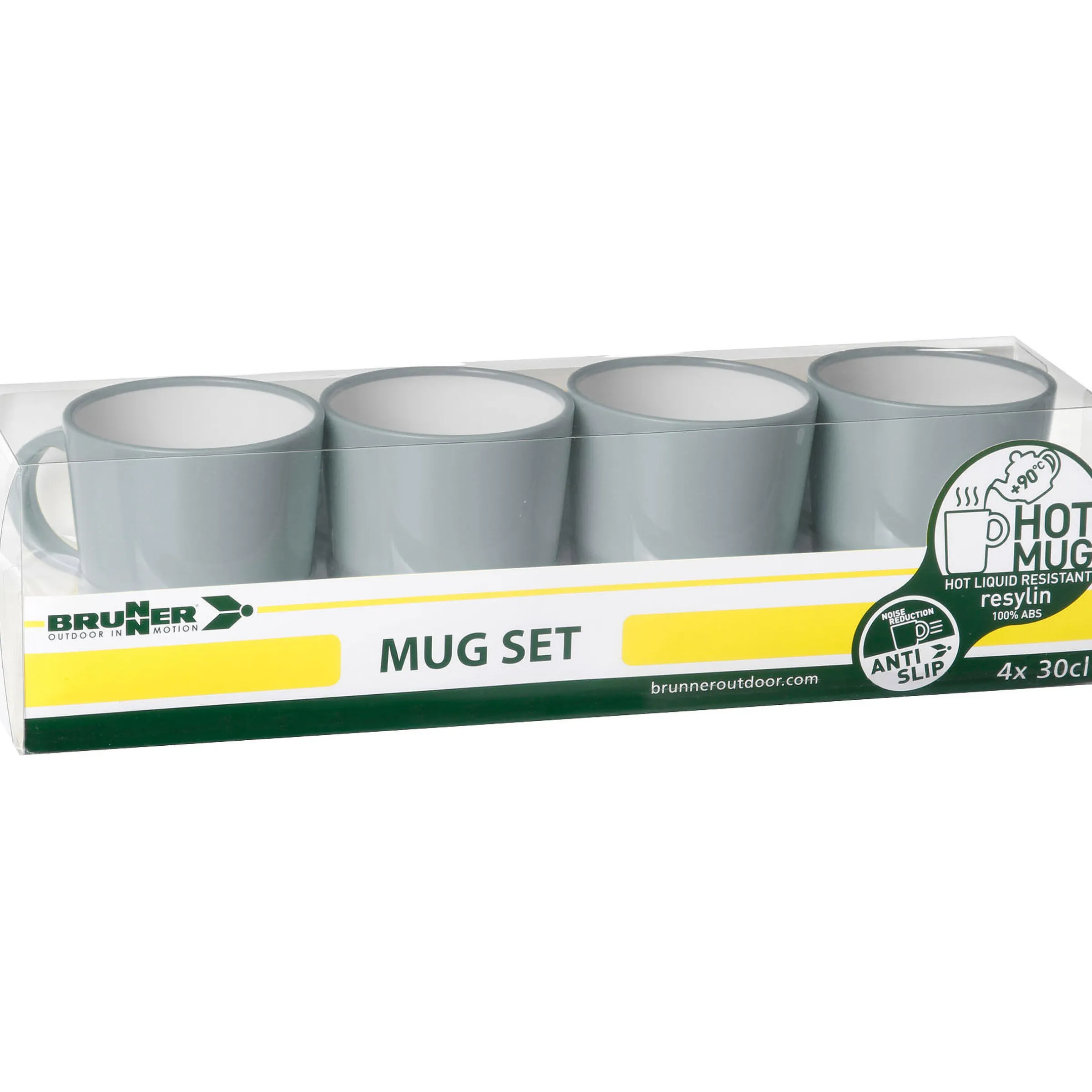 Pack 4 mugsPearl / Deep sea