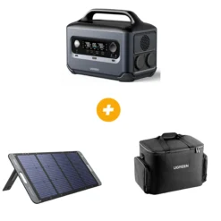 Pack Power station + sacoche + panneau solaire