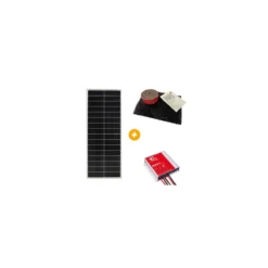 Pack solaire E-ssential Flat 110 W avec régulateur MPPT Bluetooth 10 A et kit adhésif 3M