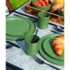 Pack vaisselle mélamine Patom 16 pièces vert