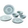 Pack vaisselle mélamine Pearl 12 pièces