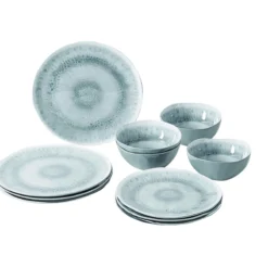 Pack vaisselle mélamine Pearl 12 pièces
