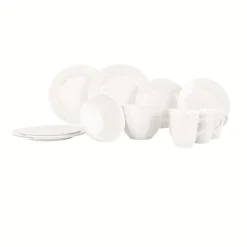 Pack vaisselle mélamine Royal 16 pièces Ivoire