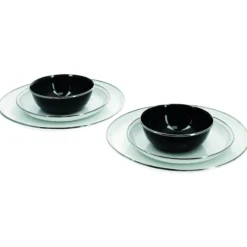 Pack vaisselle 6 pièces en acier émaillé