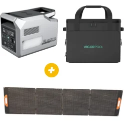 Pack Vigorpool Captain 1200 + panneau solaire 200W + sac