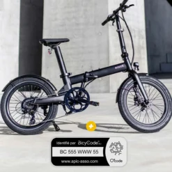 Pack Vélo à assistance électrique pliant 20'' AFTERNOON modèle 2023 V2 + Marquage BicyCode