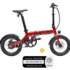Pack Vélo à assistance électrique pliant 16'' City rouge + Marquage BicyCode