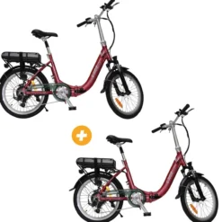 Pack 2 Vélos à assistance électrique Confort Plus 20"P - 14Amp pliant CONFORT PLUS 20'' noir