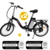 Pack 2 Vélos à assistance électrique pliants Classic 20'' Noir + Marquage BicyCode