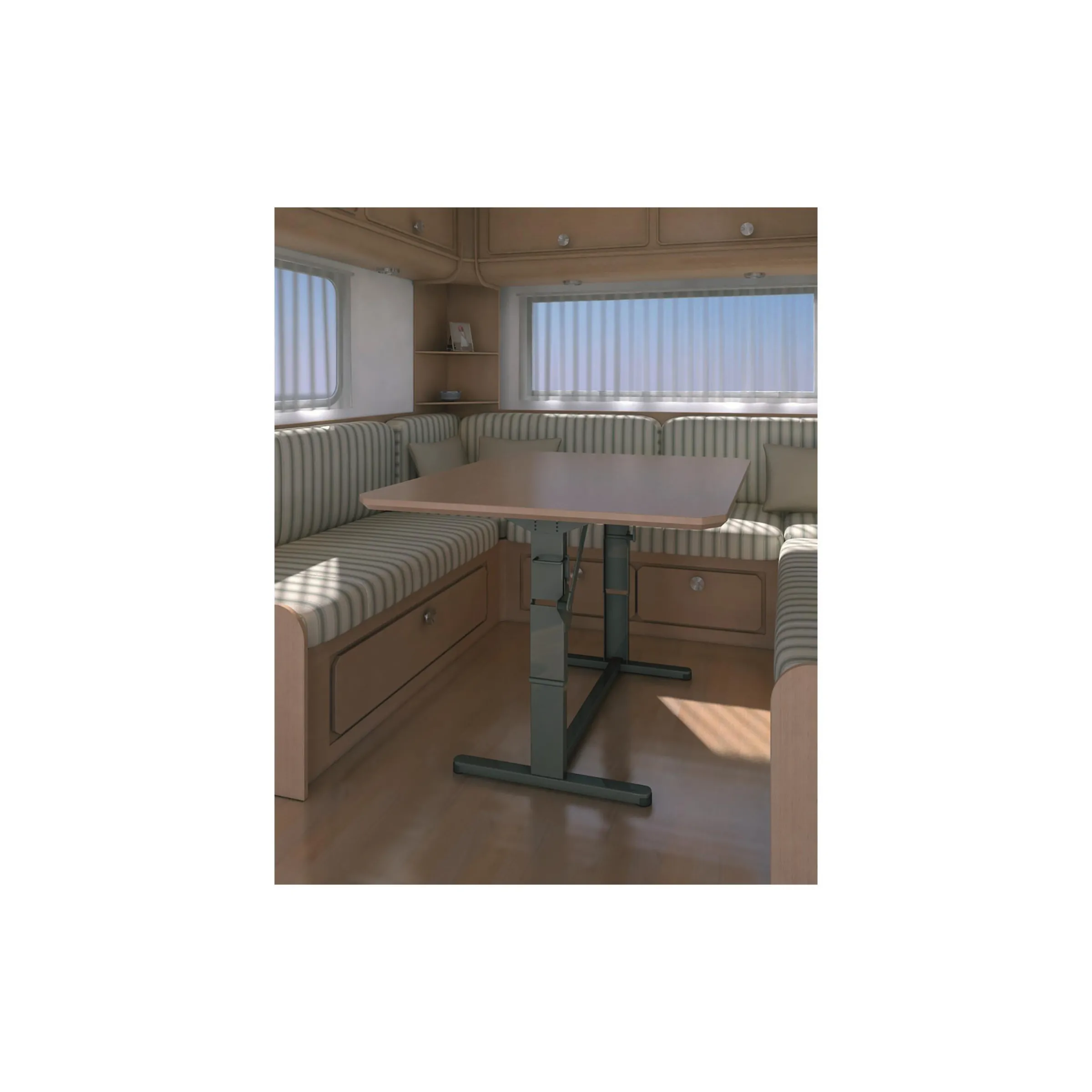 Pied de table automatique 2 positions