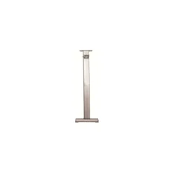 Pied de table basculant aluminium anodisé coulissant