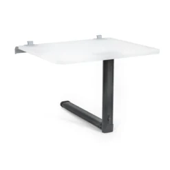 Pied de table ovale en aluminum pivotant par le millieu - 675 mm