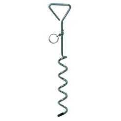 Piquet chien en chrome longueur 40 cm