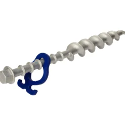 Piquet à visser Long Aluminium 31 cm - Lot de 2