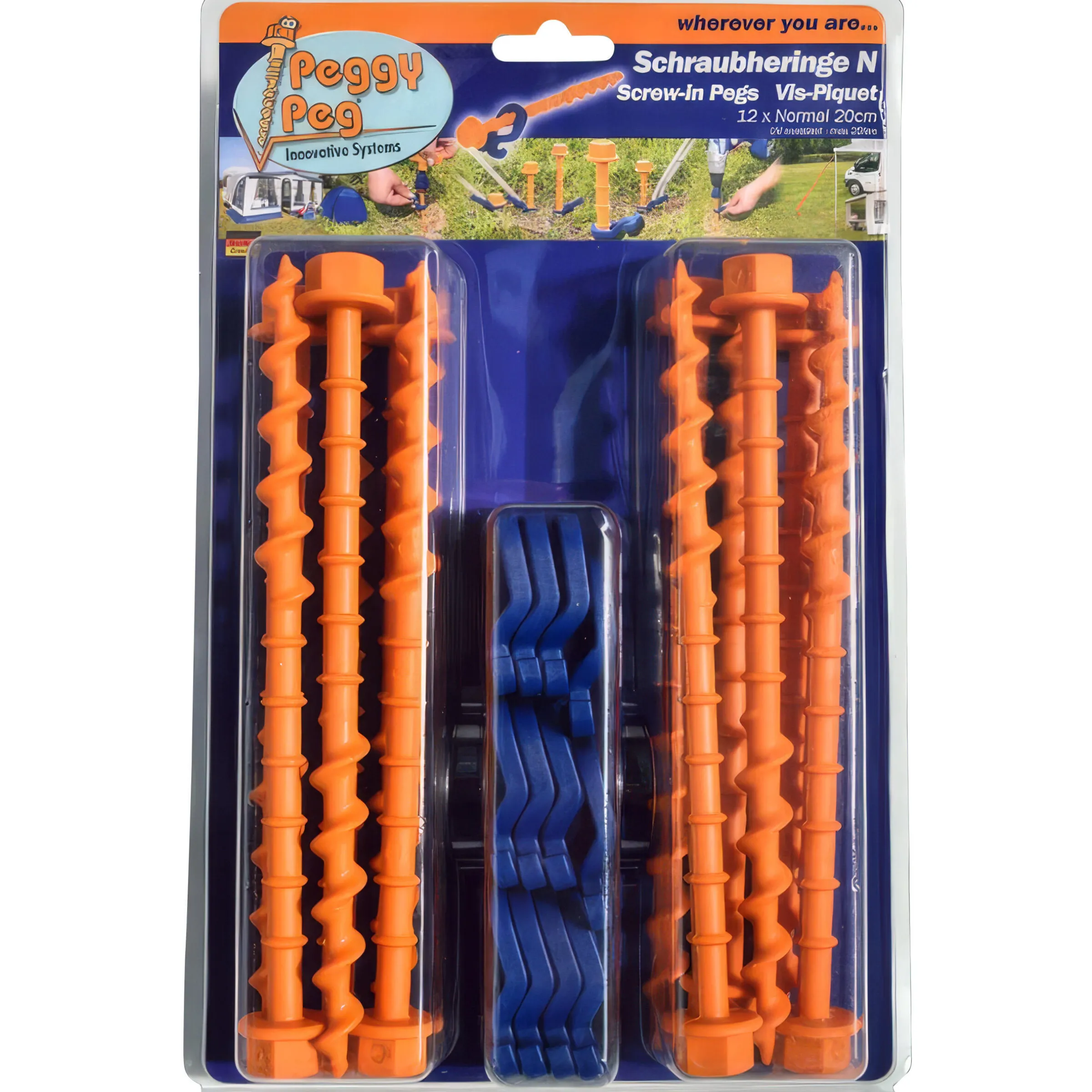Piquet à visser Normal 20 cm - Lot de 12