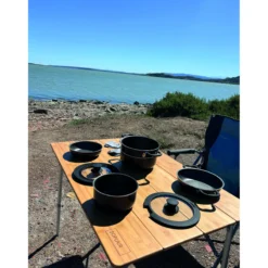 Popote en aluminium 8 pièces pour camping-car