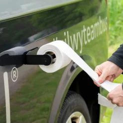 Porte-rouleau de papier toilette magnétique avec sa bande métallique