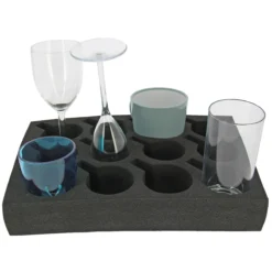 Porte verres en mousse