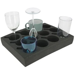 Porte verres en mousse