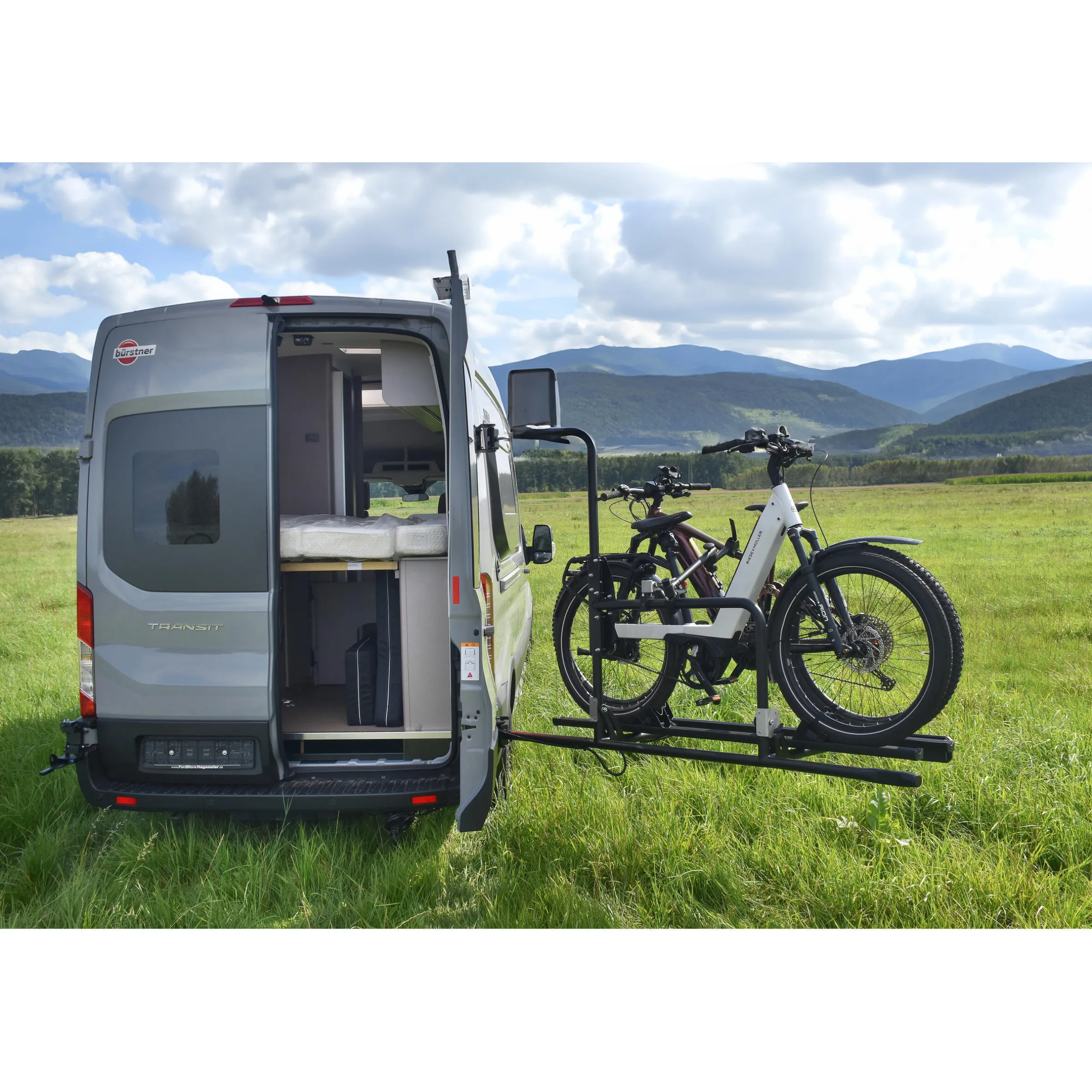 Porte-vélos pivotant pour fourgon Crafter