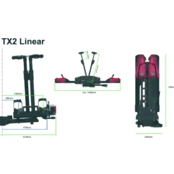 Porte-vélos plateforme basculant TX2
