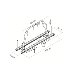 Porte-vélos sur timon Caravan Light