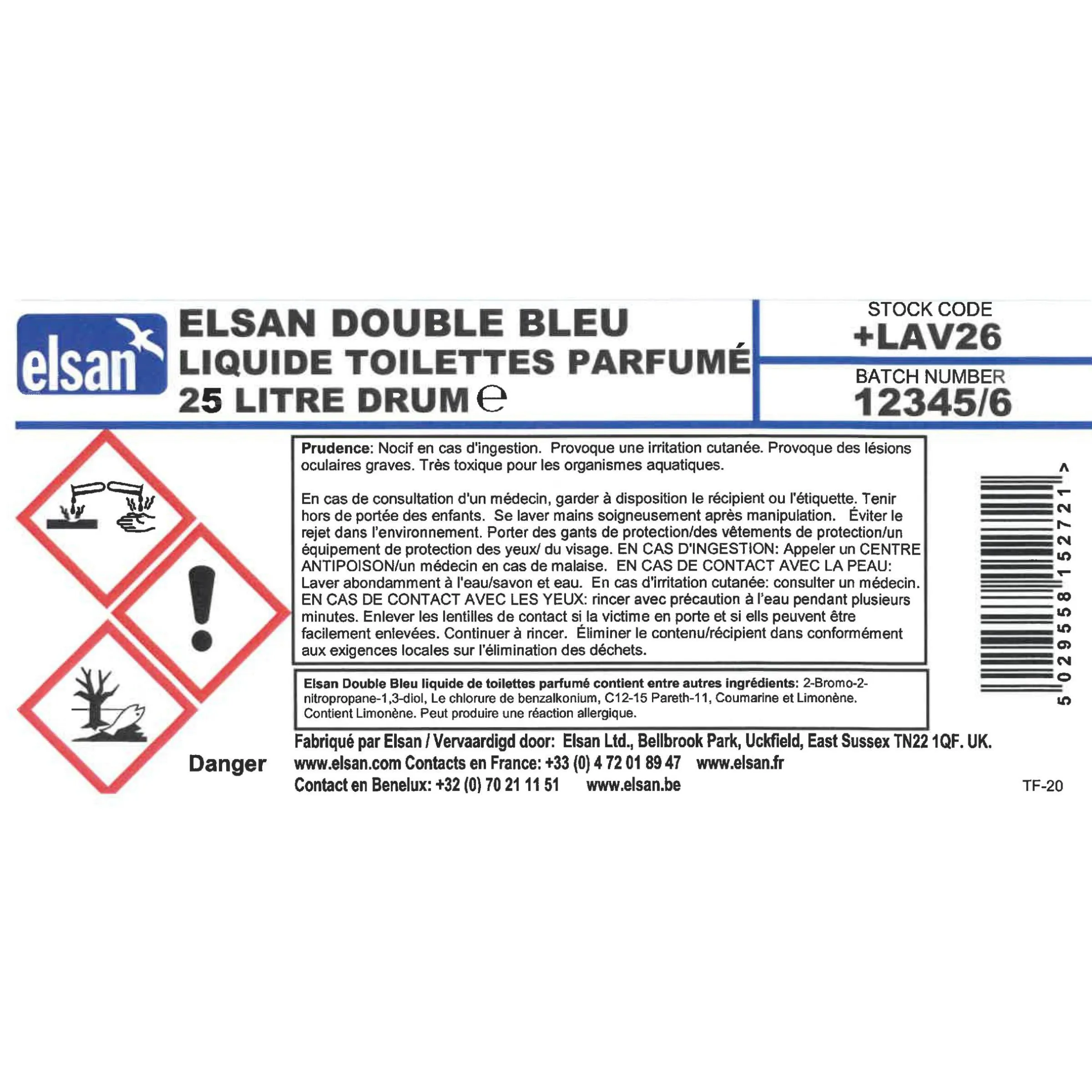 Pottikem bleu 25 L