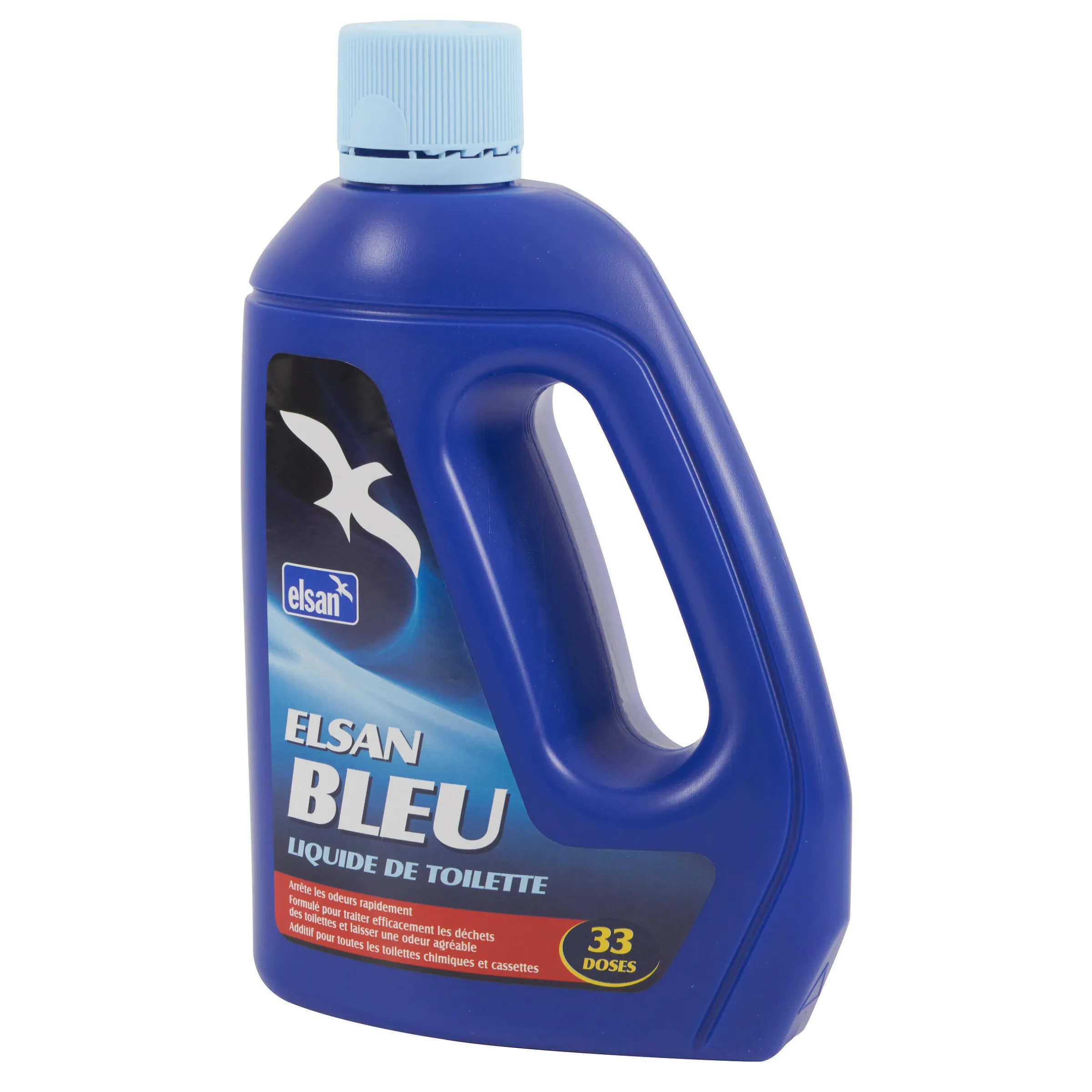 Produit sanitaire bleu