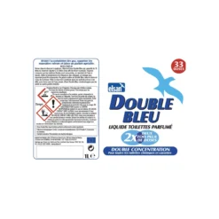 Produit sanitaire bleu concentré