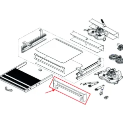 PROTECTION AVANT Slide Out Step G2 Ducato,Jumper, Boxer/CFT 550