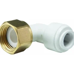 Raccord équerre femelle écrou laiton diam. 12 mm