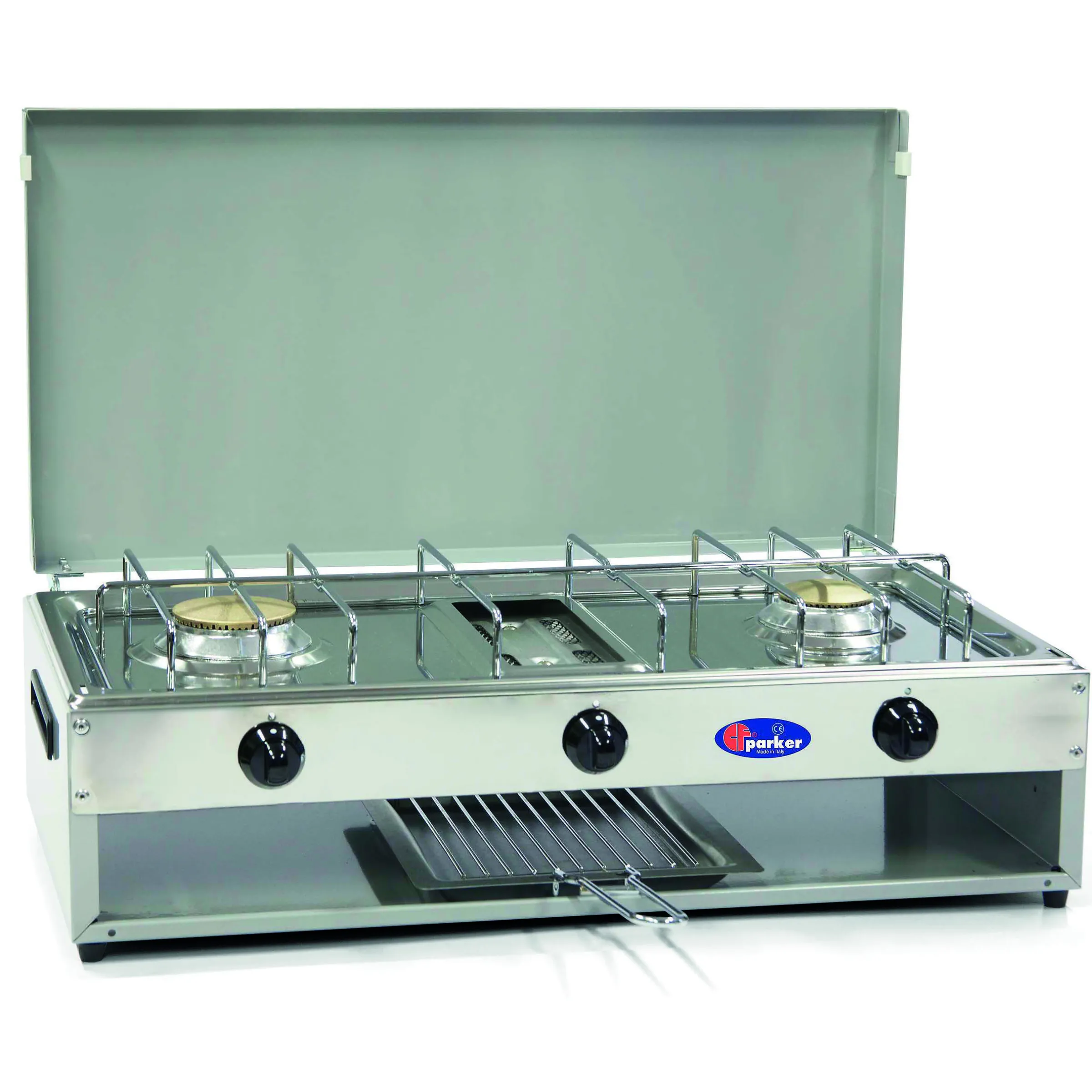 Réchaud 2 feux + Grill