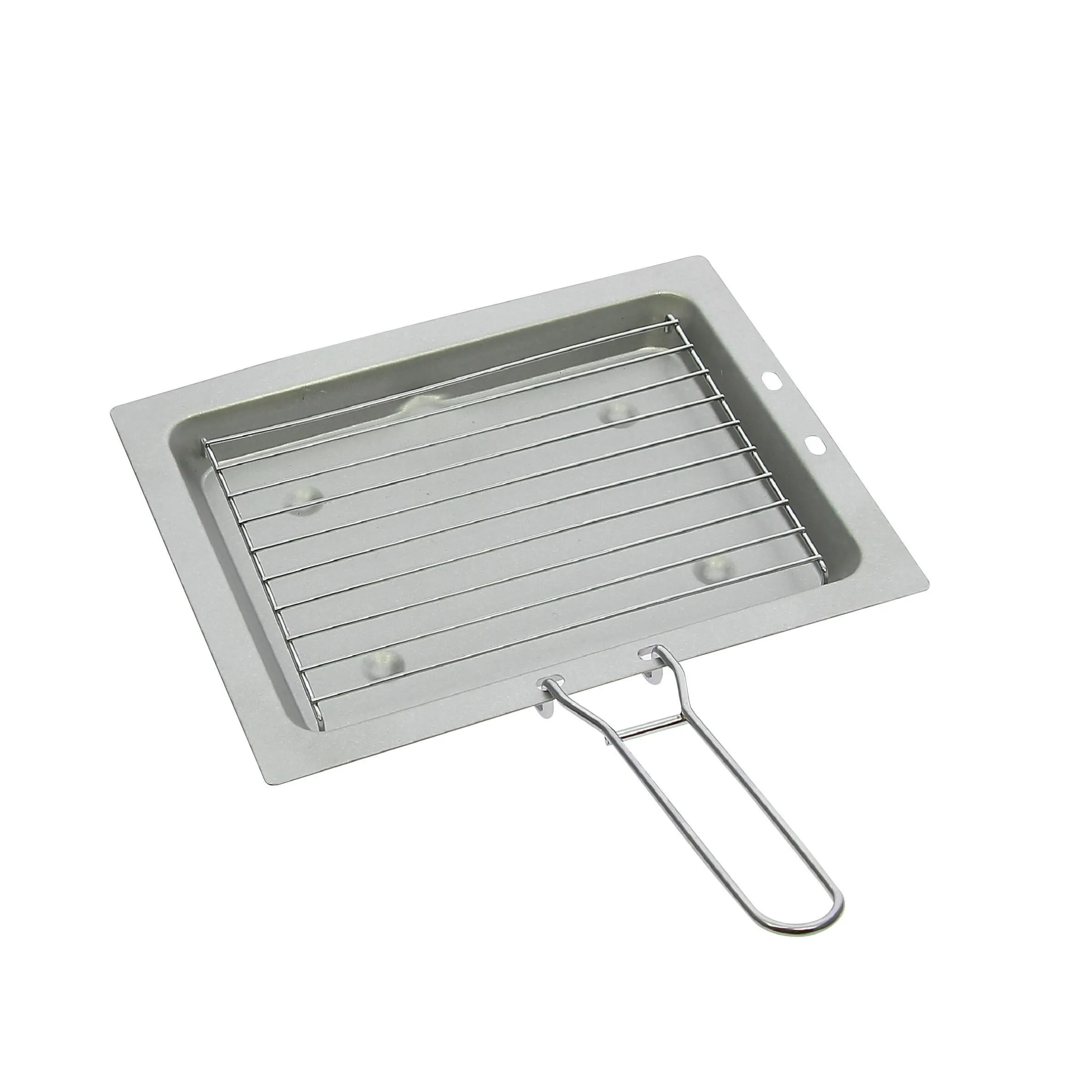 Réchaud à gaz 2 feux avec grill/toaster