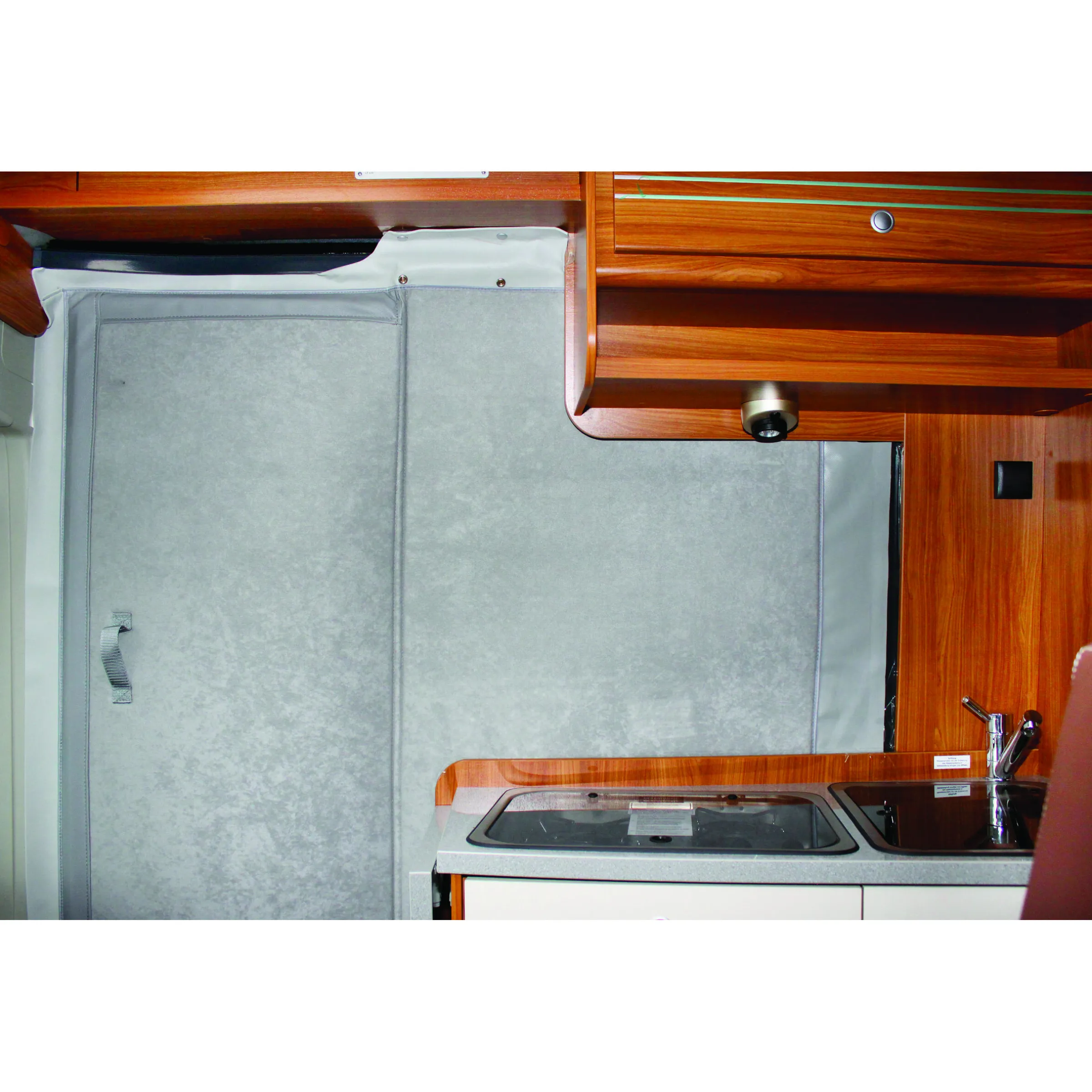 Rideau thermique pour porte coulissante