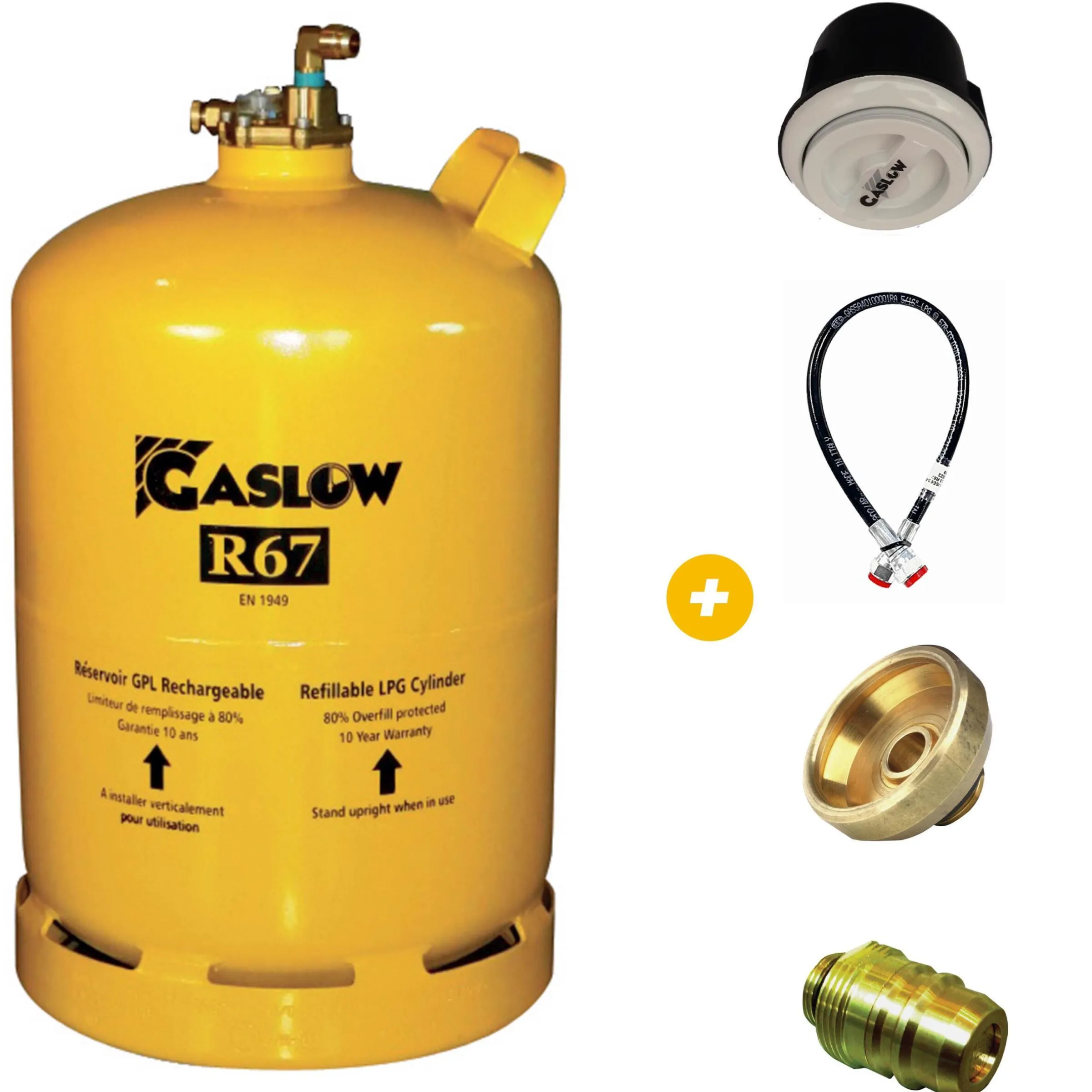 Réservoir GPL rechargeable + accessoires