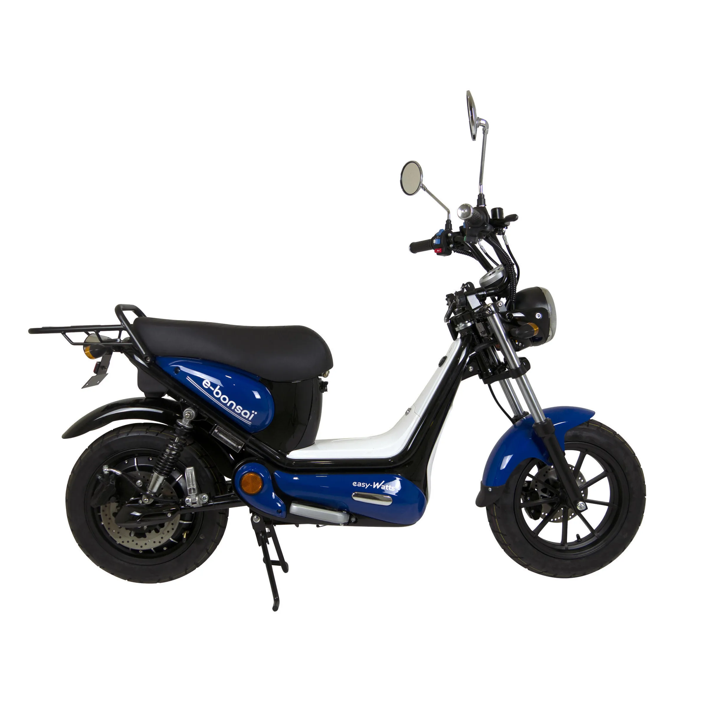 Scooter électrique équivalent 50cc E-BonsaïBleu avec immatriculation